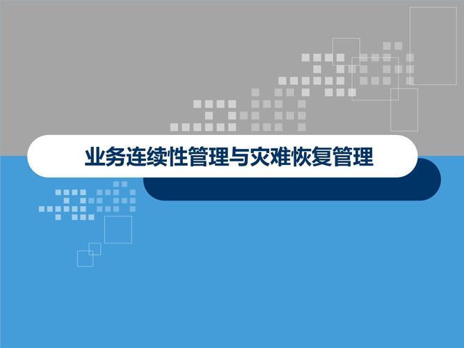 灾难恢复计划(企业业务连续性管理的关键策略)