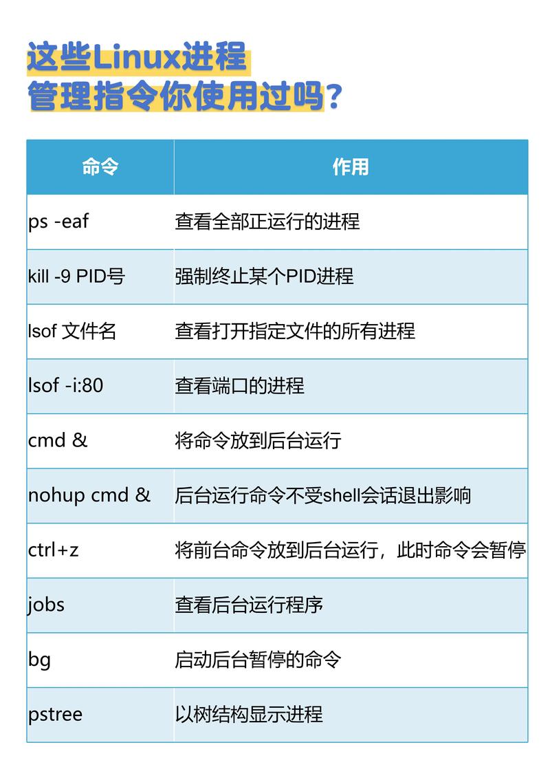在Linux中,你可以使用多种命令来查看进程和它们所使用的端口号。以下是一些常用的命令